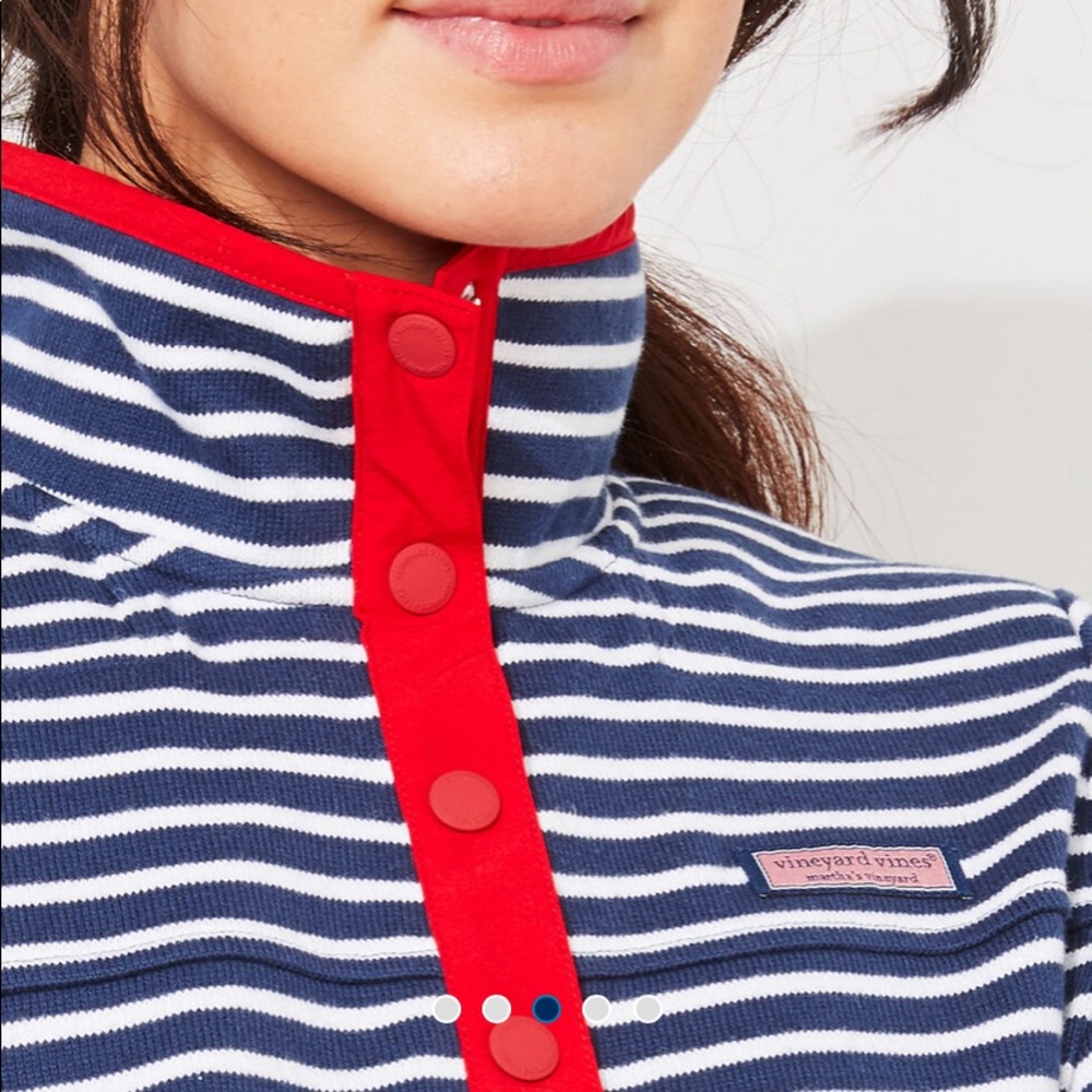VINEYARD VINES AMERICANA 100% COTTON SNAP-PLACKET SHEP SHIRT POPOVER SZ SMALL - Picture 12 of 13